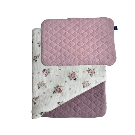 Bedding Muslin "L" - Lavender / Boho Flowers