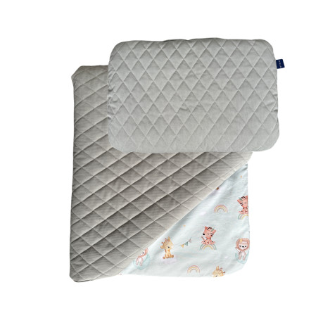 Bedding Velvet "L" - Grey / Baby Safari