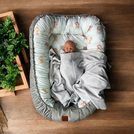 Baby Nest - Grey / Baby Safari