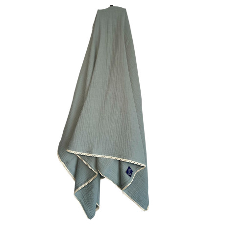 Cotton Muslin Swaddle - Khaki