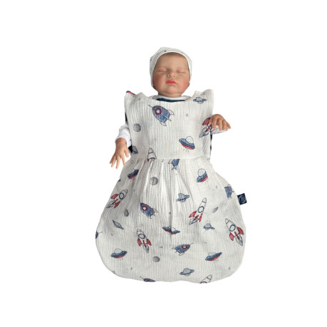 Sleeping Bag Muslin - Spaceships