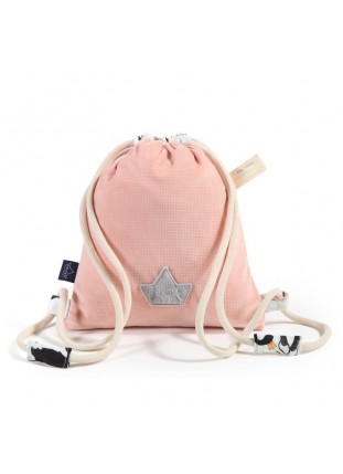 Backpack Velvet - Moonlight Swan / Powder Pink