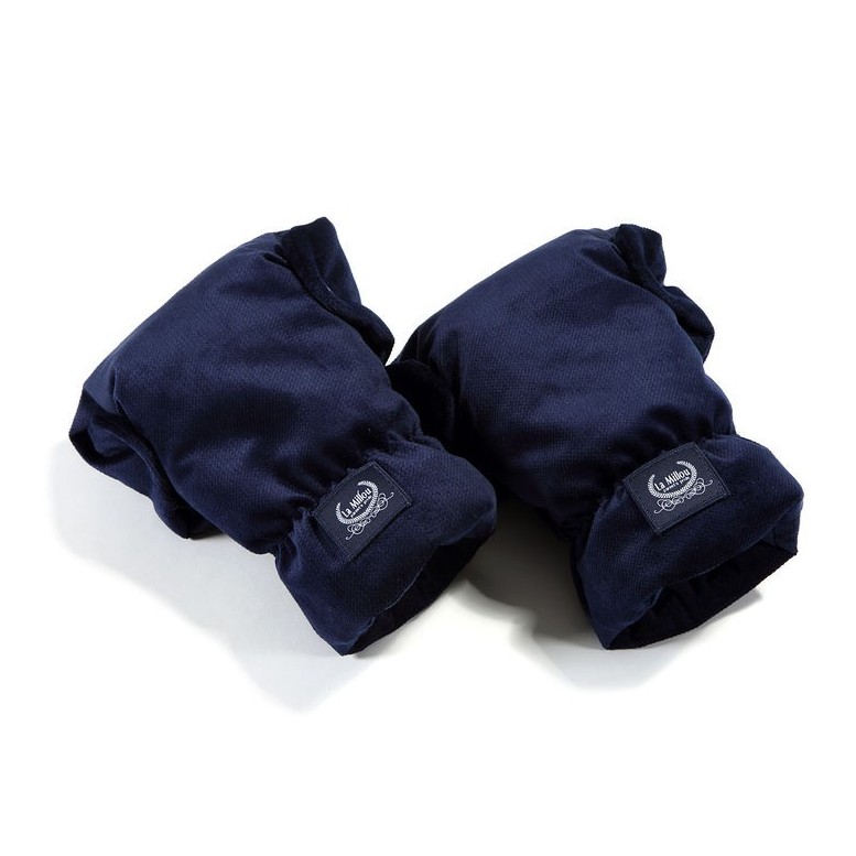 Hand Muff Gloves Aspen Velvet - Royal Navy