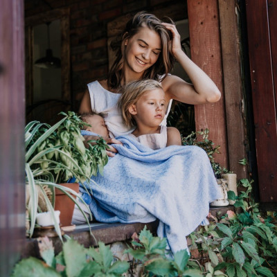 Bamboo Tender Blanket - Blueberry