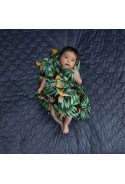 Bamboo Swaddle Fringe - Fly Me To The Moon Nude