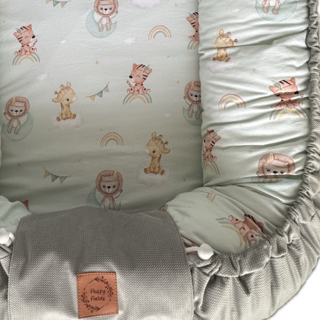 Baby Nest - Grey / Baby Safari